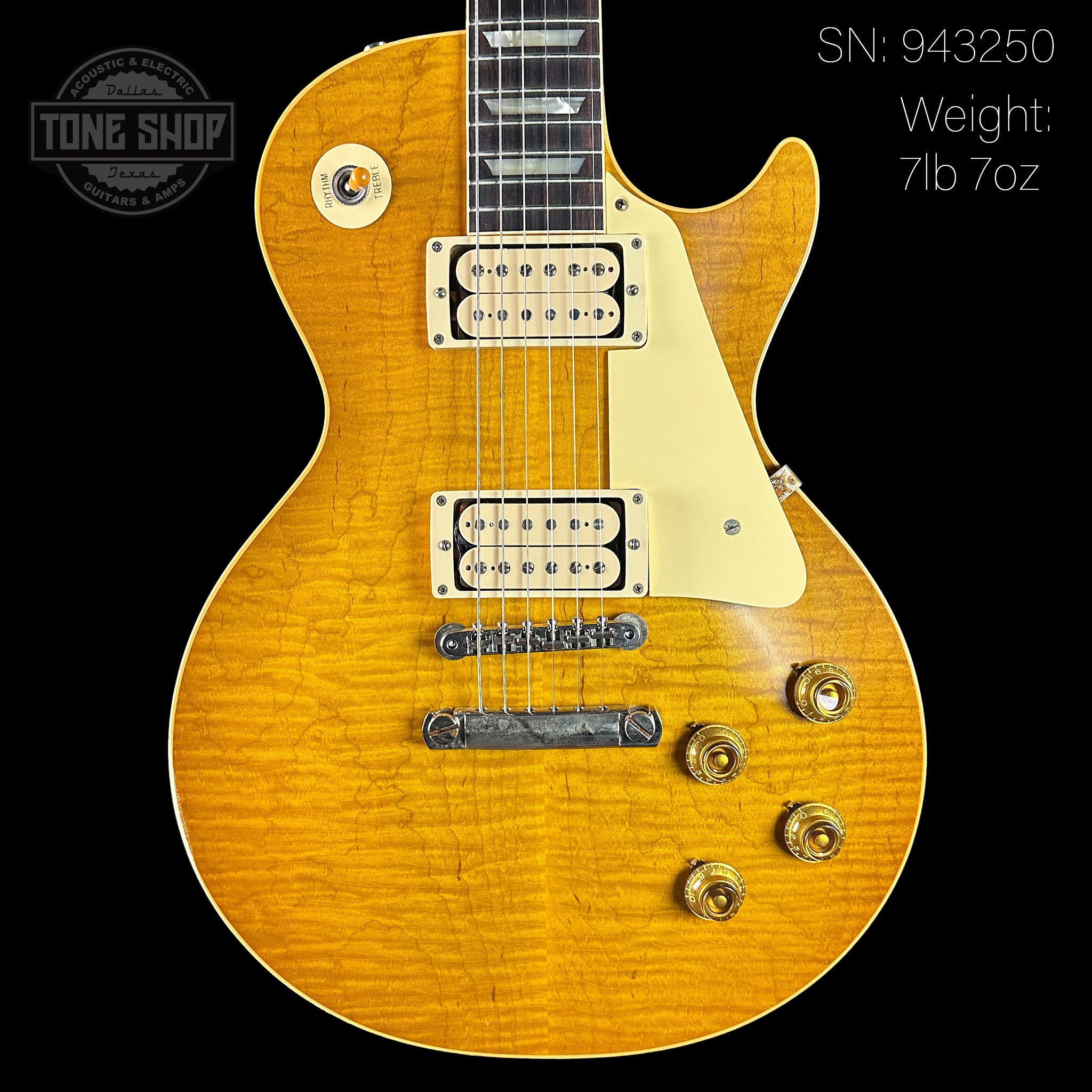 Gibson Custom Shop Made 2 Measure 1959 Les Paul Standard Chambered Lemon  Burst Murphy Lab Light Aged 57 Classic 