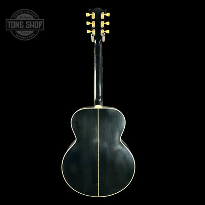 Full back of Gibson Custom Shop M2M 1957 SJ-200 Murphy Lab Light Aged  Ebony.