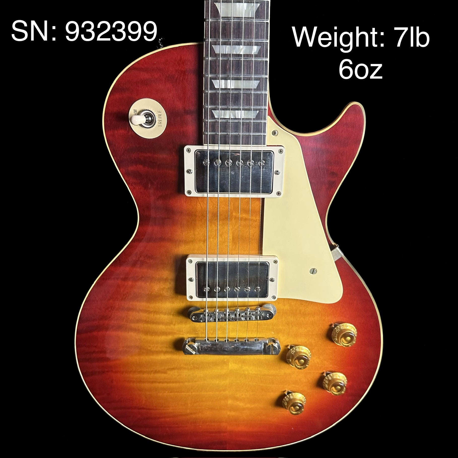 Gibson Custom Shop Made 2 Measure 1959 Les Paul Standard Chambered Factory  Burst Murphy Lab Ultra Light Aged w/case