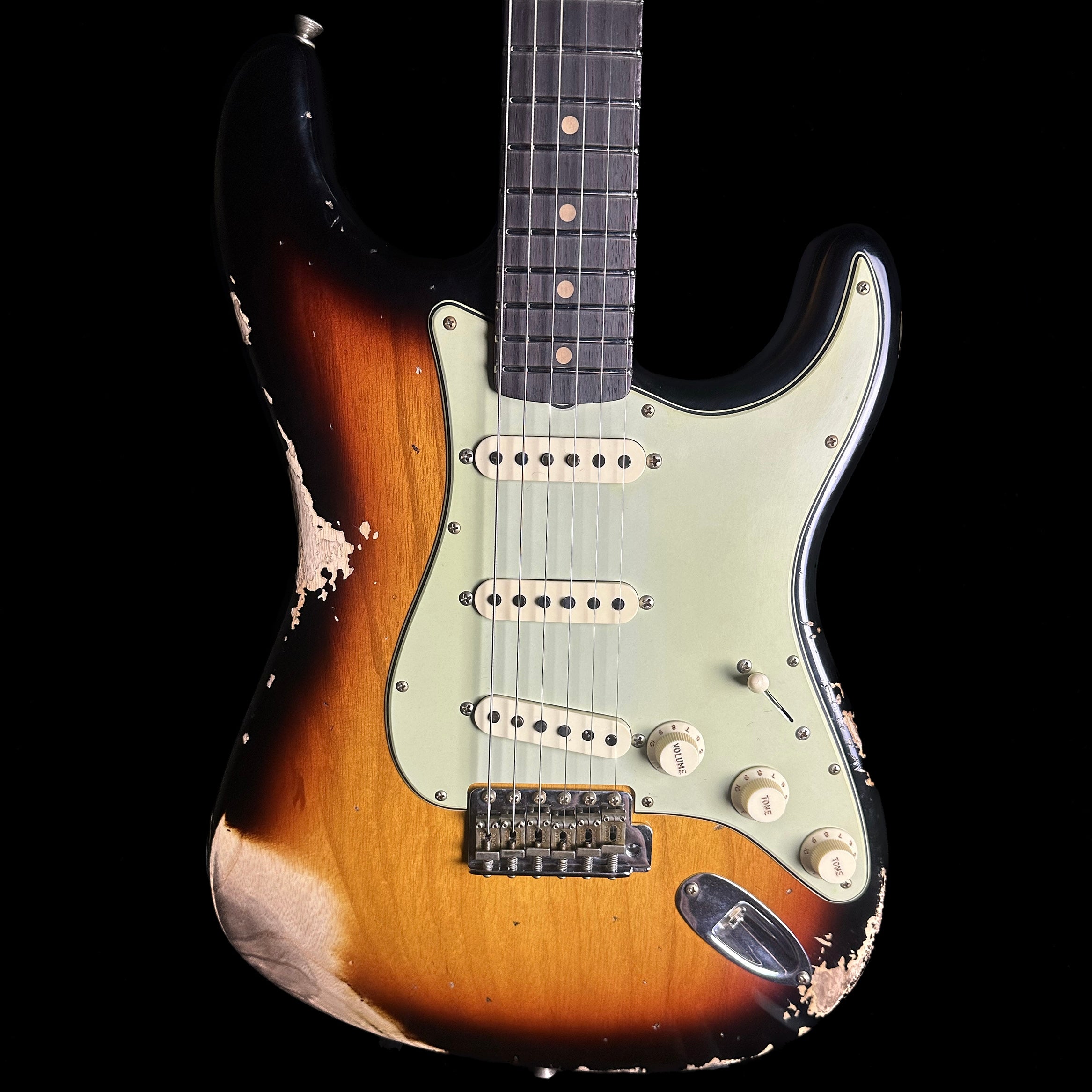 Fender Custom Shop Limited Edition '62 Strat Heavy Relic Faded Aged 3 Color  Sunburst w/case