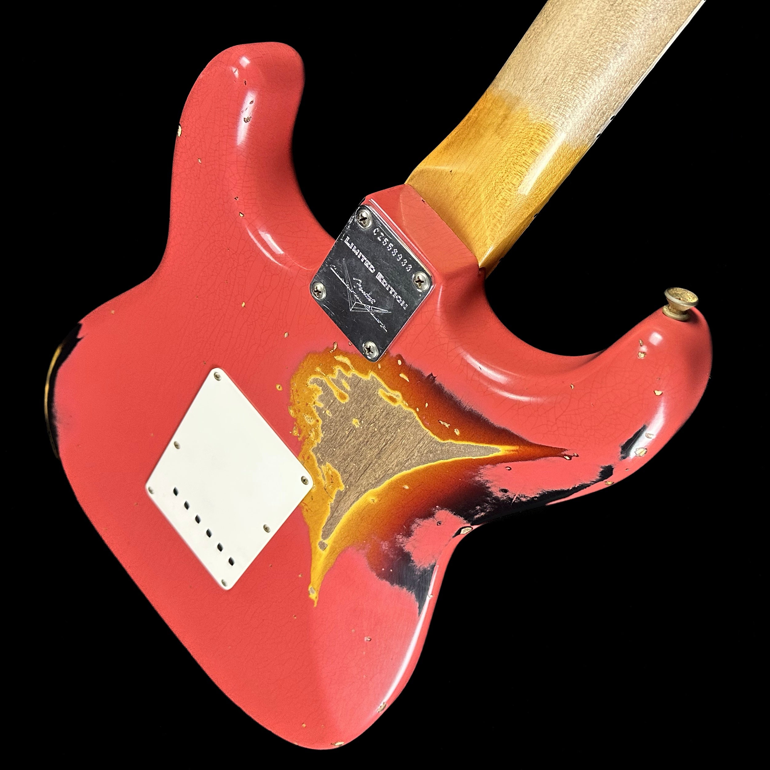 Fender Custom Shop Limited 67 Stratocaster Heavy Relic Aged Fiesta  Red/3-Tone Sunburst w/case