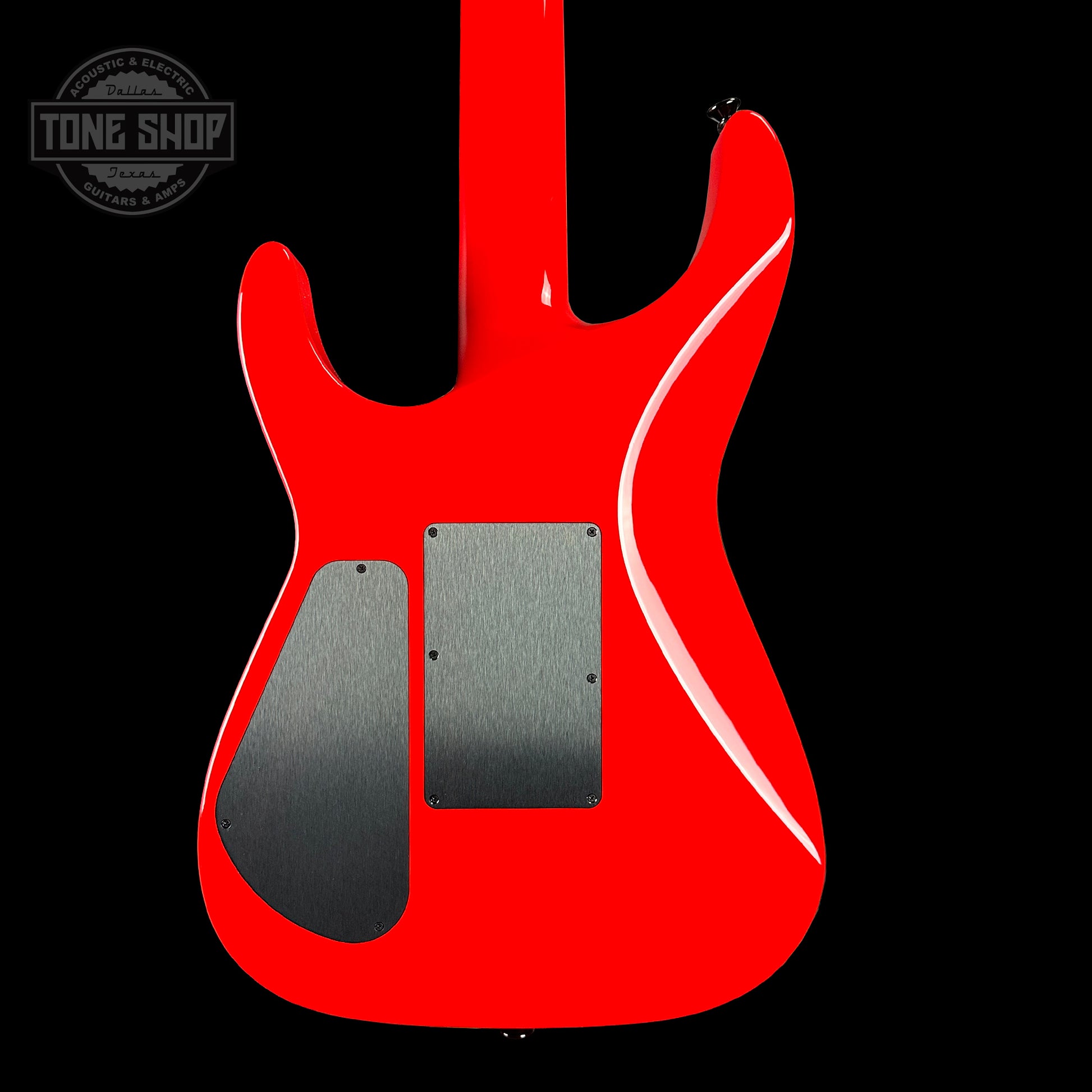 Back of Jackson Custom Shop SL2H Ferrari Red.