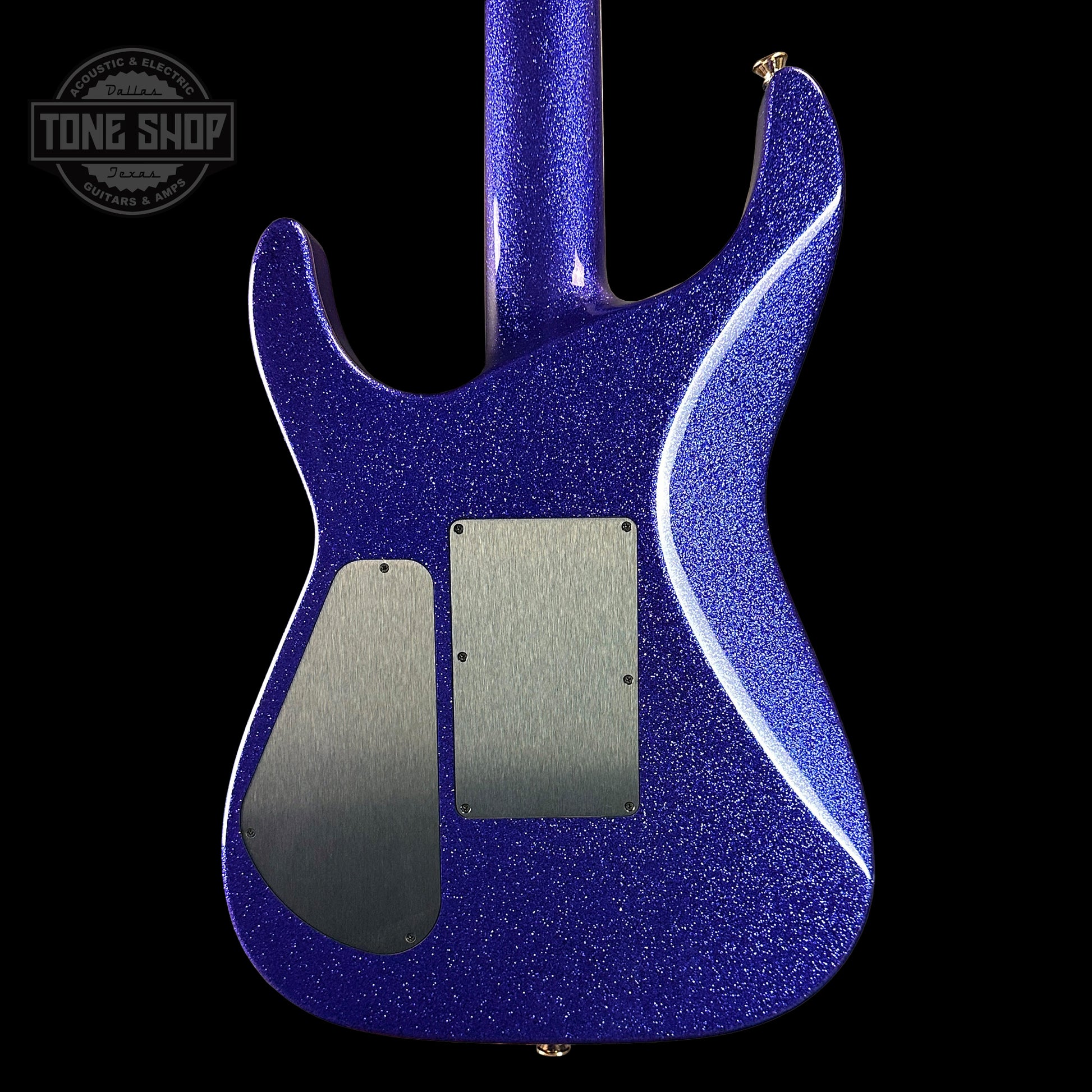 Back of Jackson Custom Shop SL2H Purple Sparkle.