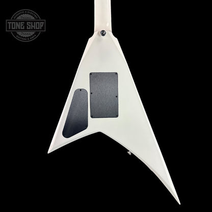 Back of Jackson Custom Shop Rhoads RR24 1H White Ghost Flame.