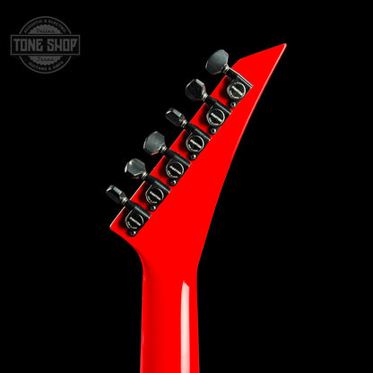 Back of headstock of Jackson Custom Shop SL2H Ferrari Red.