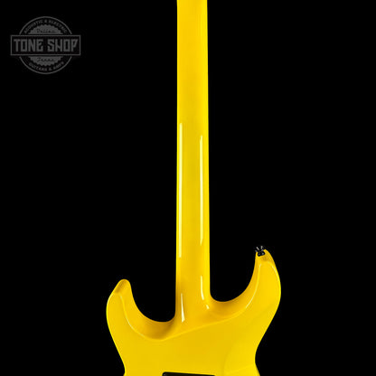 Back of neck of Jackson Custom Shop SL2H Reverse Headstock Grafitti Yellow.