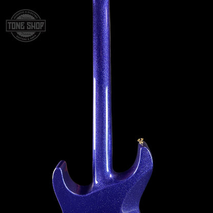 Back of neck of Jackson Custom Shop SL2H Purple Sparkle.