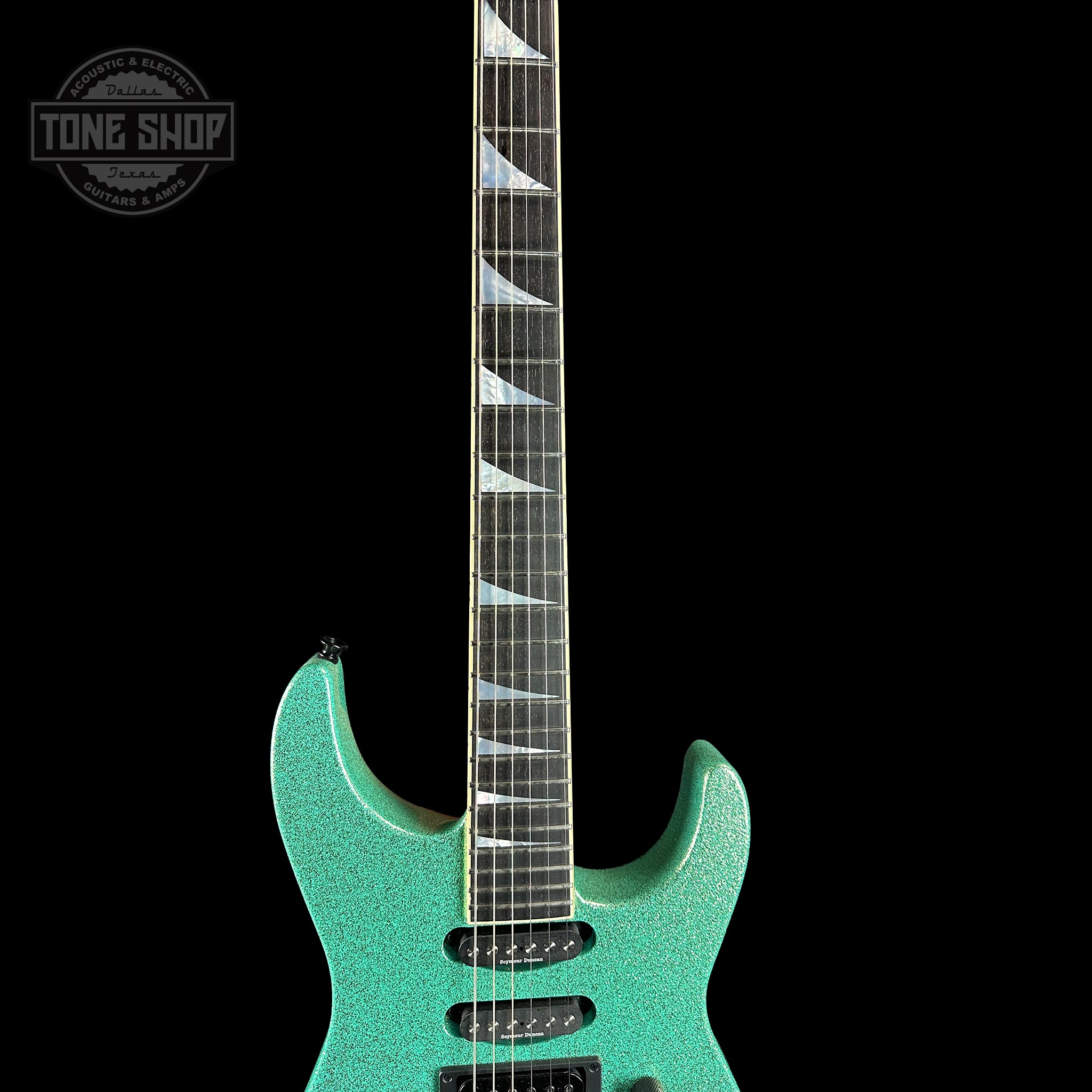 Jackson Custom Shop SL1 Soloist RVRS FR Seafoam Sparkle w/Case