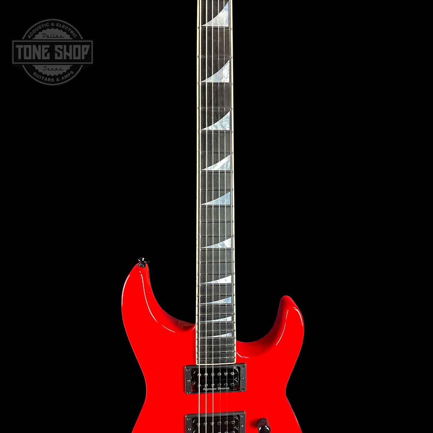 Fretboard of Jackson Custom Shop SL2H Ferrari Red.