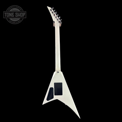 Full back of Jackson Custom Shop Rhoads RR24 1H White Ghost Flame.