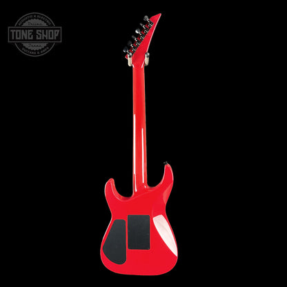 Full back of Jackson Custom Shop SL2H Reverse Headstock Dakota Red.