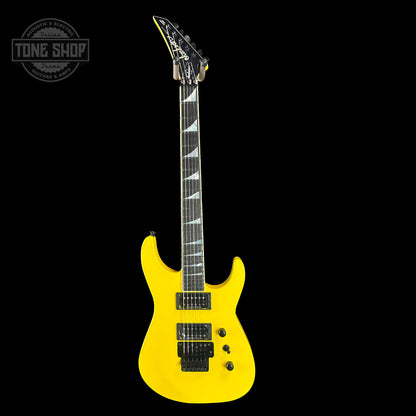 Full front of Jackson Custom Shop SL2H Grafitti Yellow.