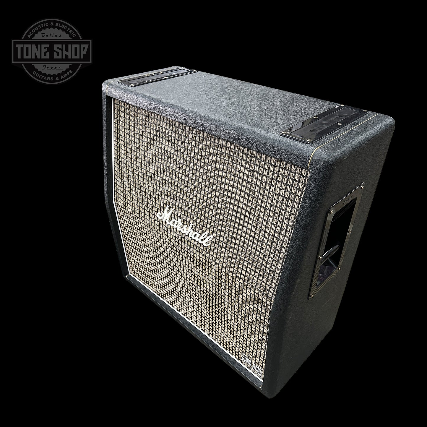 Front of Used Marshall 1960AX Lead 4x12 Slant Cabinet.