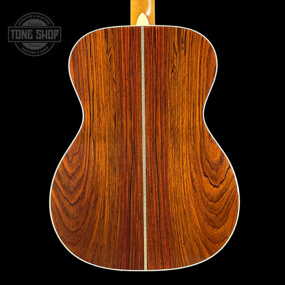 Back of Martin Custom Shop OM-41 Ambertone Torch Motif Carpathian Spruce/Cocobolo.