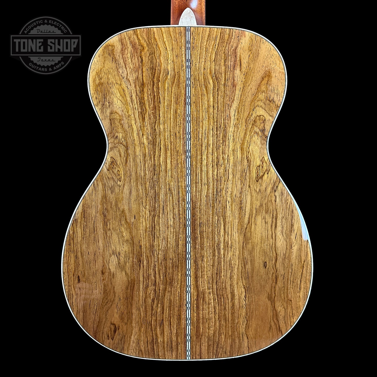 Back of Martin Custom Shop 28/45 Style 00-14F Italian Alpine/Guatemalan RW.