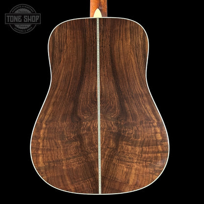 Back of Martin Custom Shop Shop Dread Adirondack/WEIR 1935 Sunburst.