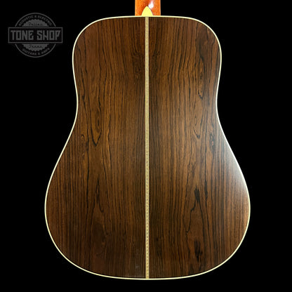 Back of Martin Custom Shop 37 D-28 Authentic Brazilian Rosewood Stage 1 Aging.