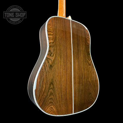 Back angle of Martin Custom Shop D-45 Adirondack/Brazilian Rosewood.