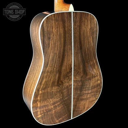 Back angle of Martin Custom Shop Shop Dread Adirondack/WEIR 1935 Sunburst.