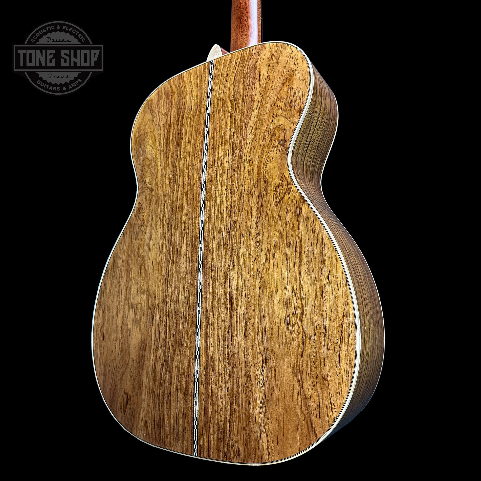 Back angle of Martin Custom Shop 28/45 Style 00-14F Italian Alpine/Guatemalan RW.