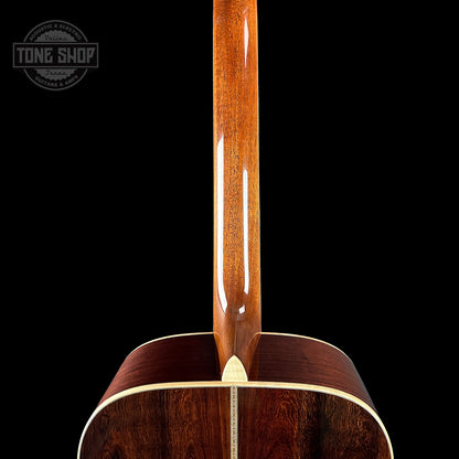 Back of neck of Martin Custom Shop D-42 Adirondack/Madagascar Rosewood.