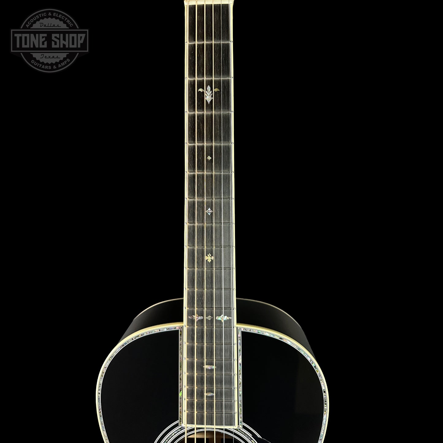 Fretboard of Martin Custom Shop 00-42 Torch Motif Black Sitka/EIR.