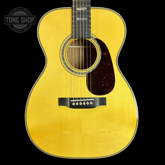 Front of Martin Custom Shop 28/45 Style 00-14F Italian Alpine/Guatemalan RW.