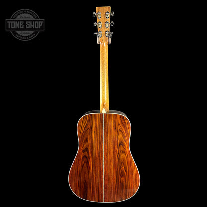 Full back of Martin Custom Shop 28 Style Dread Adirondack/Cocobolo.