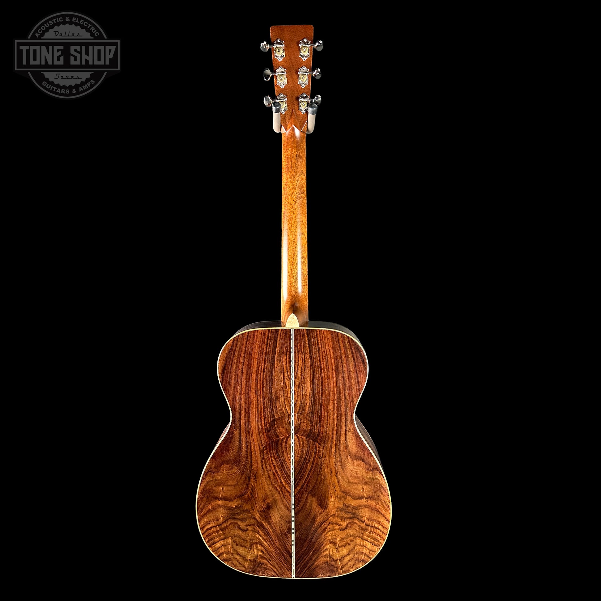 Full back of Martin Custom Shop 28/45 Style 00-14F Italian Alpine Spruce/WEIR.