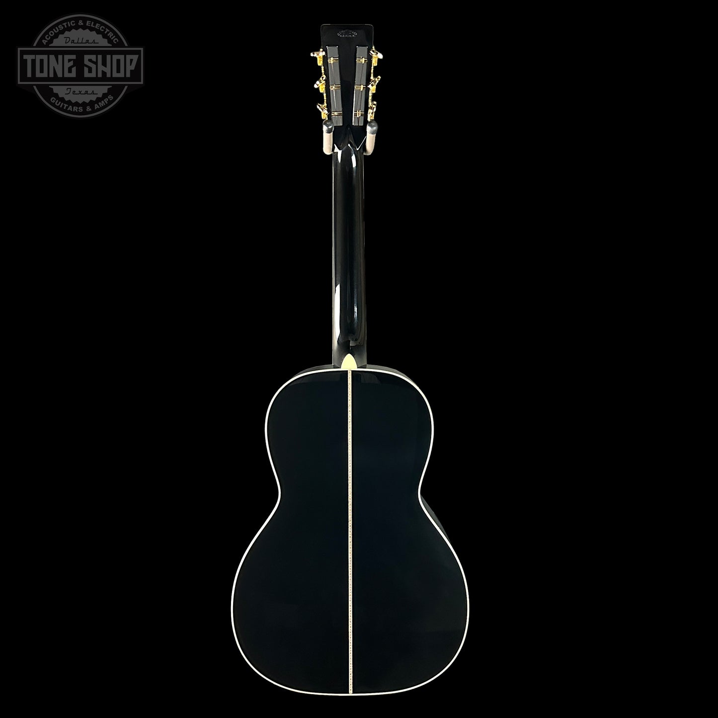 Full back of Martin Custom Shop 00-42 Torch Motif Black Sitka/EIR.