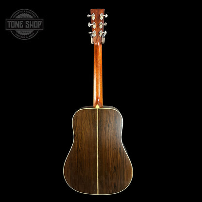 Full back of Martin Custom Shop 37 D-28 Authentic Brazilian Rosewood Stage 1 Aging.