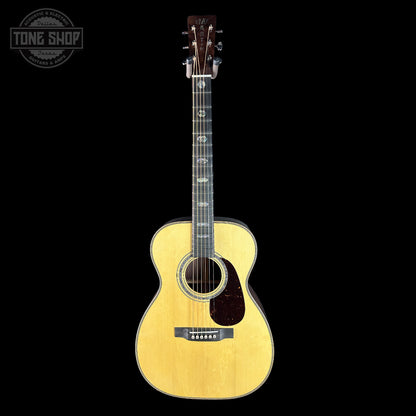 Full front of Martin Custom Shop 28/45 Style 00-14F Italian Alpine Spruce/WEIR.