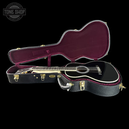 Martin Custom Shop 00-42 Torch Motif Black Sitka/EIR in case.