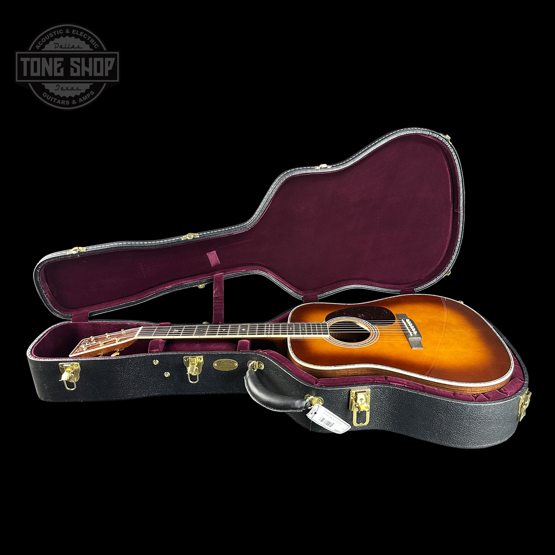 Martin Custom Shop 41 Style Dread Torch Motif Adirondack/WEIR Ambertone in case.