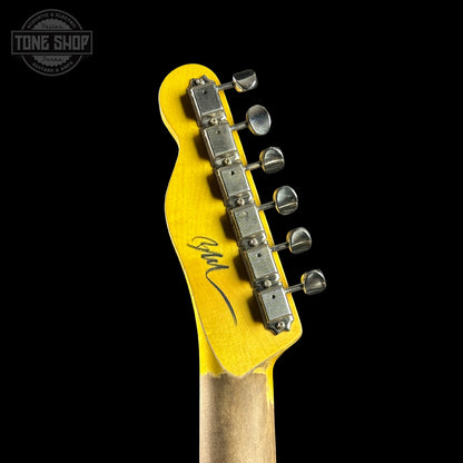 Back of headstock of Nash T-52 BSB Med Aging Lollar Charlie Christian Neck PU.