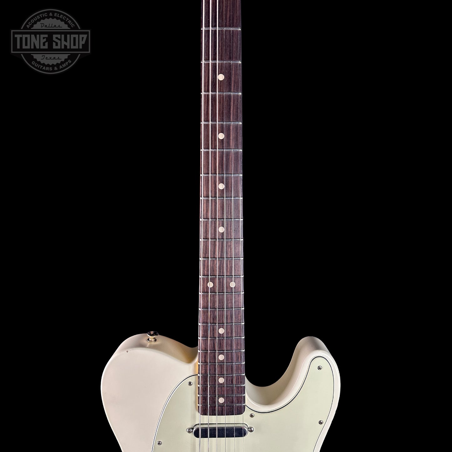 Fretboard of Nash T-63 Olympic White.