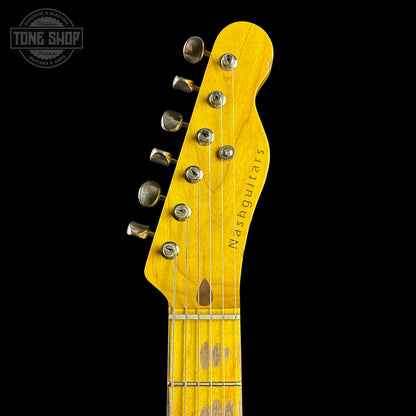 Headstock of Nash T-52 Mary Kaye Ash/Mp Medium Aging.