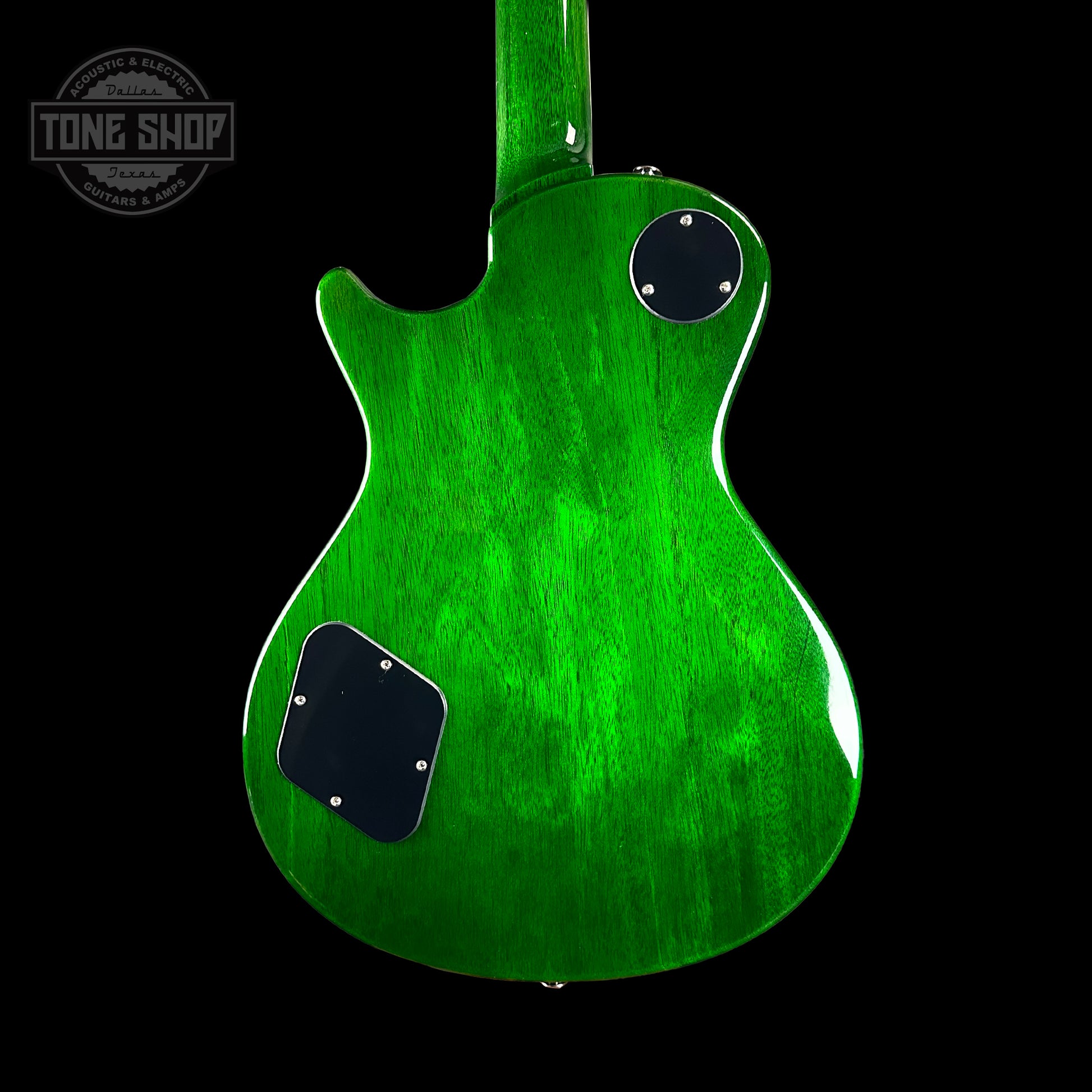 Back of PRS S2 McCarty 594 Singlecut 2024 Spec TSG Quilt Top Eriza Verde.