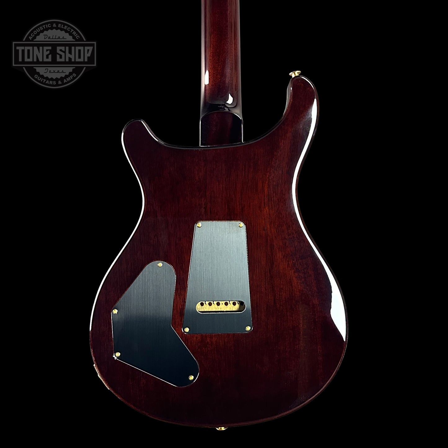 Back of PRS DGT McCarty Tobacco Sunburst 10 Top Birds.