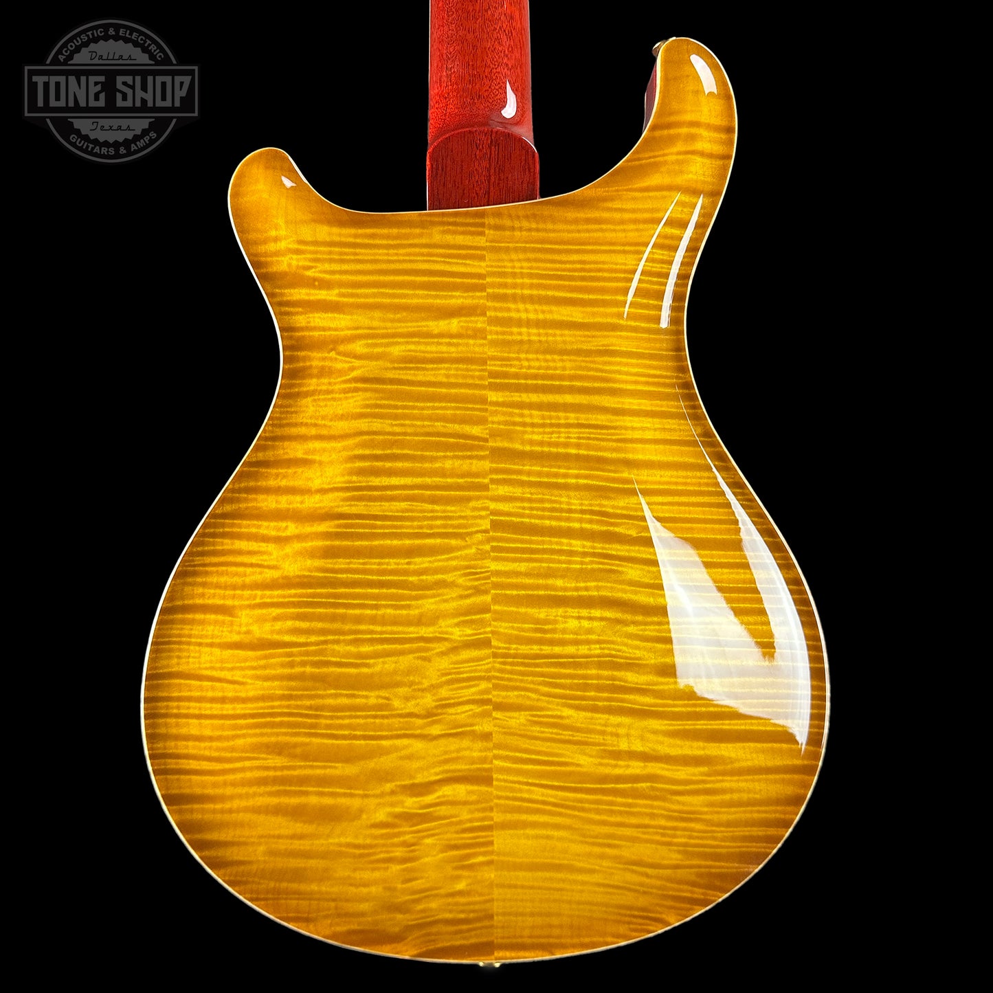 Back of PRS Paul Reed Smith McCarty 594 Hollowbody II 10 Top McCarty Sunburst.