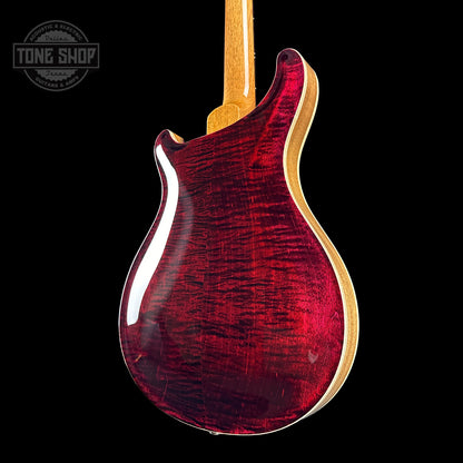 Back angle of PRS Hollowbody II Piezo 10-top Red Tiger.