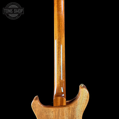 Back of neck of PRS TSG Anniversary Wood Library Artist DGT Frostbite Brazilian Rosewood.