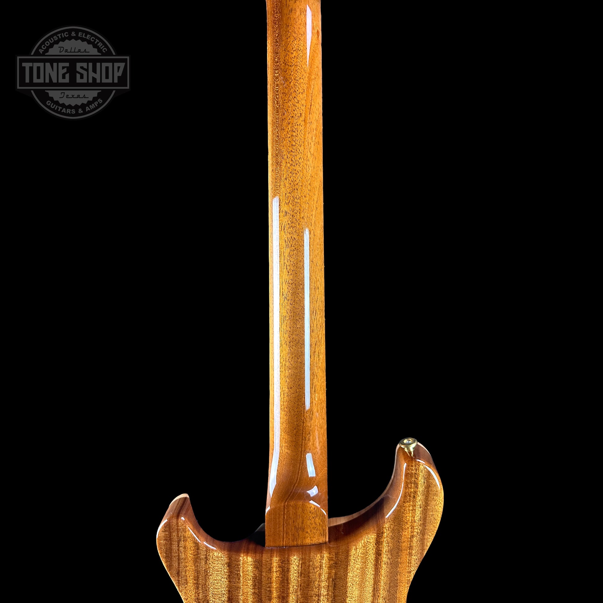 Back of neck of PRS TSG Anniversary Wood Library Artist DGT Frostbite Brazilian Rosewood.