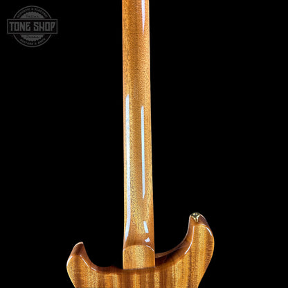 Back of neck of PRS TSG Anniversary Wood Library Artist DGT Frostbite Smokeburst Brazilian Rosewood.