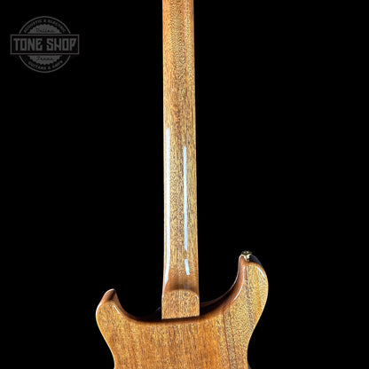 Back of neck of PRS TSG Anniversary Wood Library Artist DGT Frostbite Brazilian Rosewood.