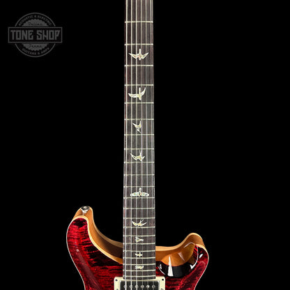 Fretboard of PRS Hollowbody II Piezo 10-top Red Tiger.