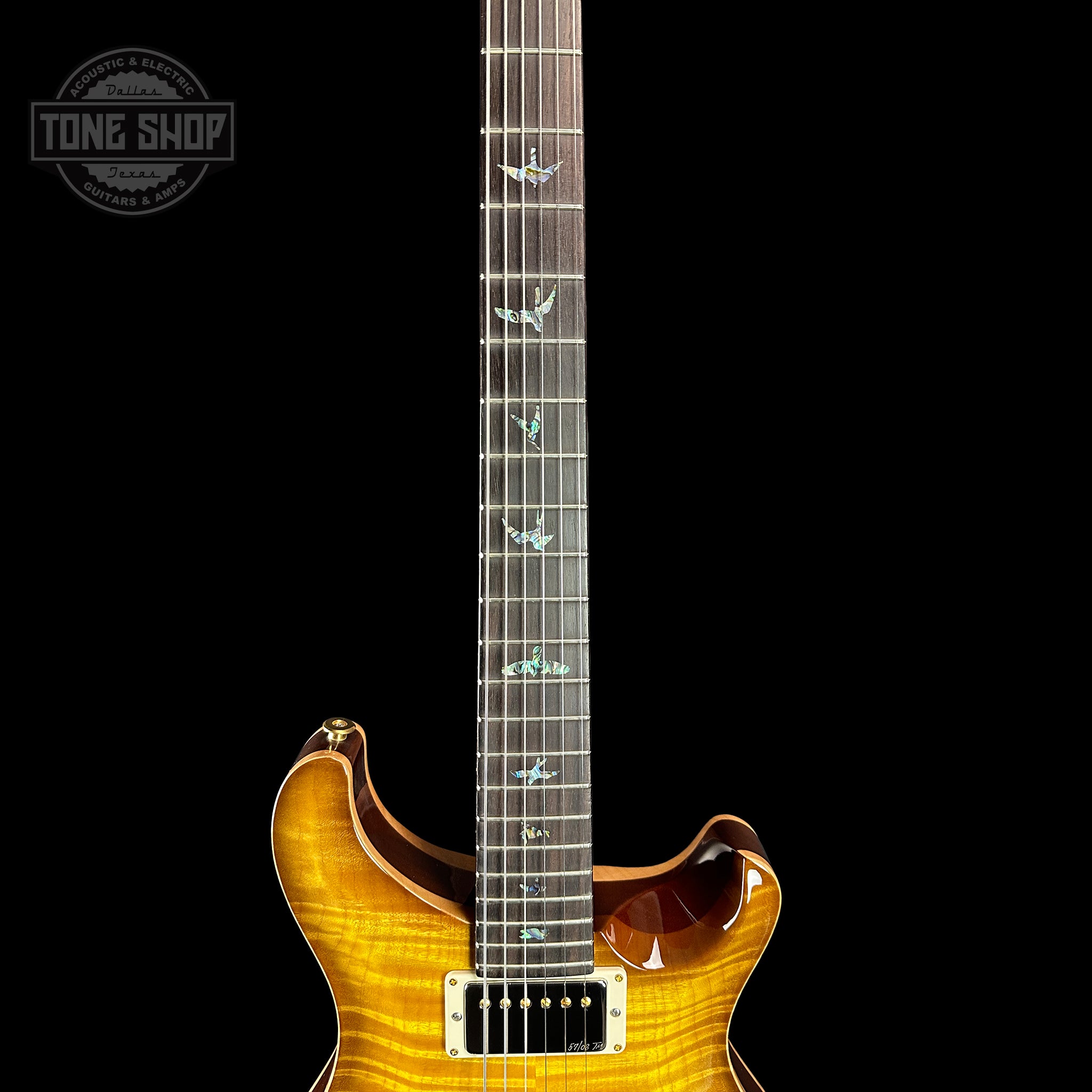 PRS Wood Library Hollowbody II Piezo 10 top Livingston Lemondrop Braz –  Tone Shop Guitars