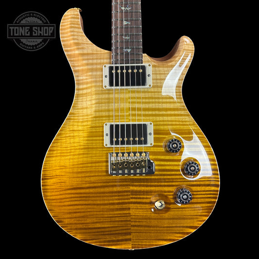 Front of PRS TSG Anniversary Wood Library Artist DGT Gold Storm Fade Brazilian Rosewood.