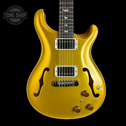 Front of PRS Hollowbody II Piezo Gold Top Birds.