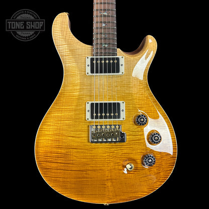 Front of PRS TSG Anniversary Wood Library Artist DGT Gold Storm Fade Brazilian Rosewood.